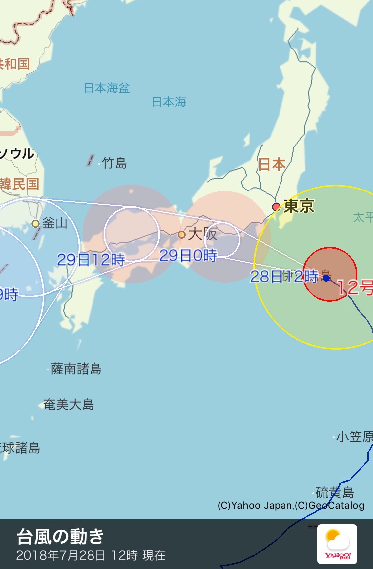 台風12号